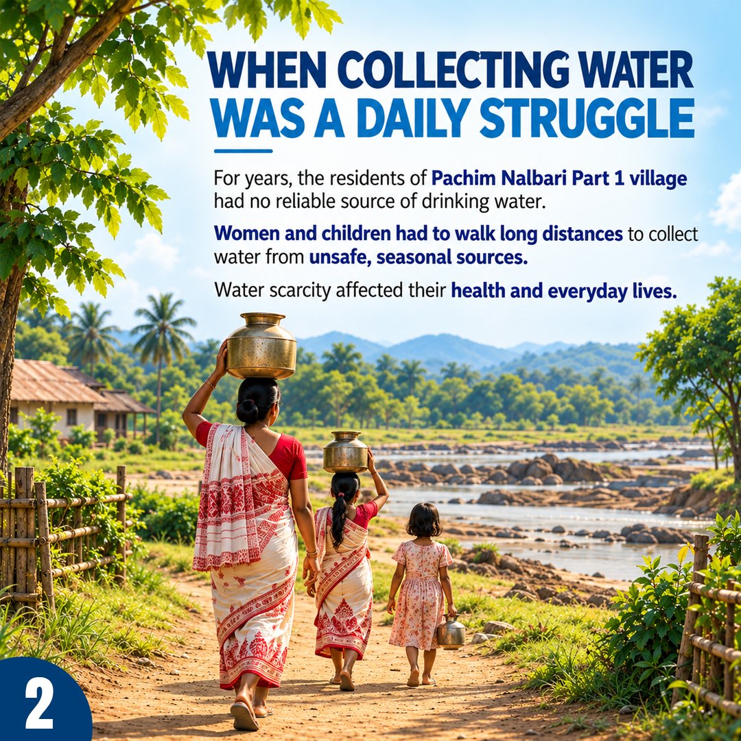 JJM_Assam's tweet photo. From Scarcity to Sustainability — discover the #SundayStory of Pachim Nalbari Part 1 village in Charaideo, Assam, and its journey towards water security.
@CMOfficeAssam
@KPaulAssam
@jaljeevan_
@DoWRRDGR_MoJS
@MoJSDDWS
@mygovassam
@diprassam
1/2 https://t.co/N3J80b9BuW