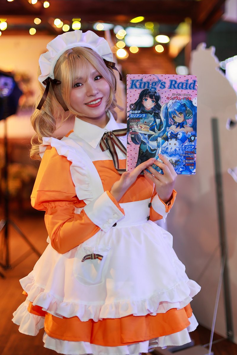 f_mania1999's tweet photo. TGS2026 King's Raidブース
可愛いメイドさん発見📷✨
素敵な笑顔ありがとうございました！

#長谷川エレナ さん　( @hasegawa_elena )
#キングスレイド 
#KingsRaid 
#TGS2026 https://t.co/QoOPRvYrzo