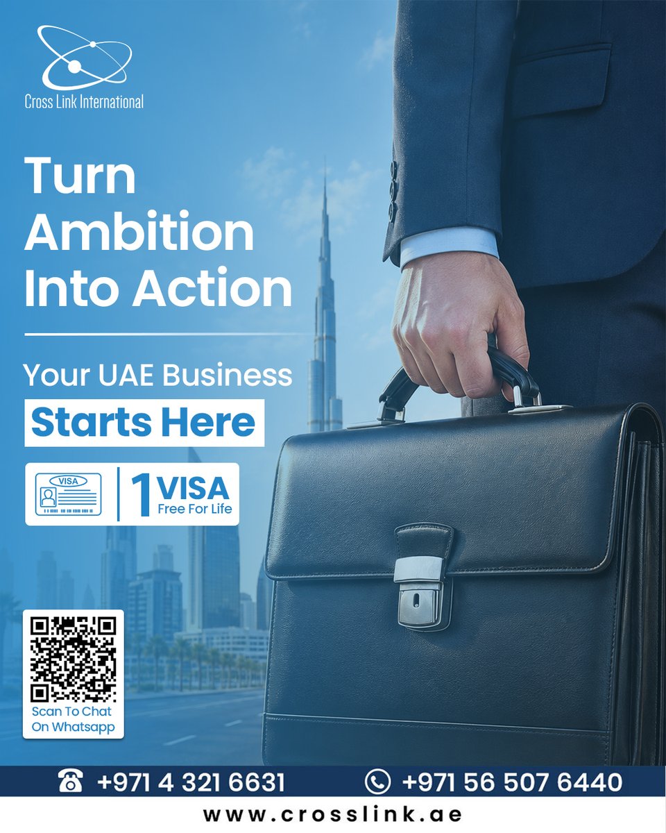 EdieFredinhr's tweet photo. Ambition becomes powerful when you turn it into action. Take the first step towards building your UAE business with 1 Visa Free for Life and start your journey with a setup designed to bring more value. 💼🚀
Your business idea deserves a real https://t.co/Dsf4cAqEh4
