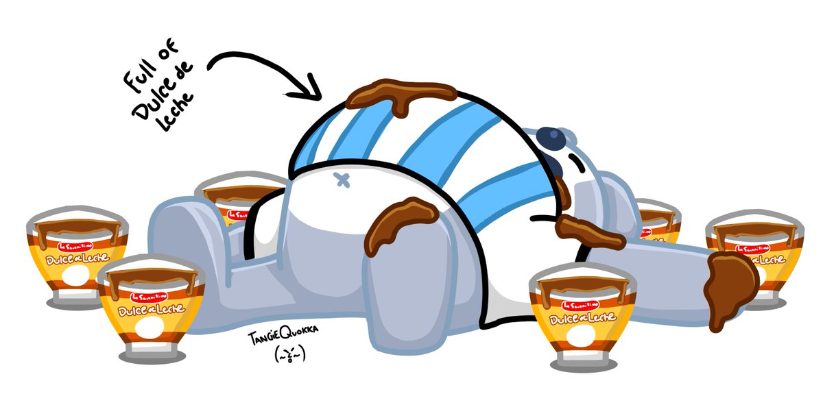 tangiequokka's tweet photo. full of dulce de leche https://t.co/oTa0kuK3tk