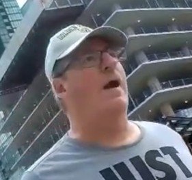 neveragainlive1's tweet photo. This man needs our support because the Toronto Police are seeking to charge him for hate crimes because he got upset at Hamas supporters promoting terrorism in Toronto.   First they come for the Jews and then the Christians. https://t.co/0KU4skL1h9