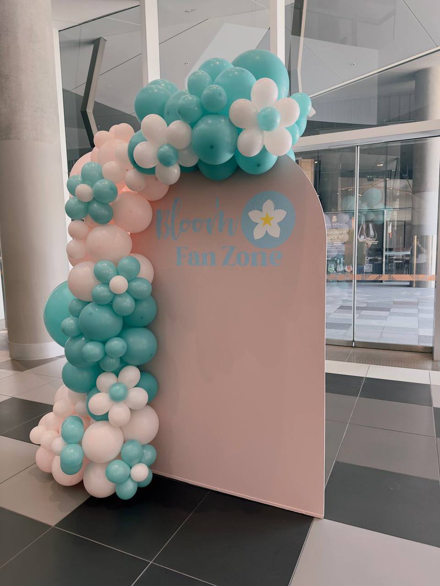 ABSCBNNews's tweet photo. BLOOMS, READY TO GET IN THE ZONE?

LOOK: The BLOOM fanzone is all set at the Melbourne Convention and Exhibition Centre ahead of the Melbourne stop of BINI's “Signals” World Tour. 

The fanzone opens at 2 p.m. (12 p.m. PH time). (📷: Neah Cristobal) | via @pennedbybrie https://t.co/ONTs0bayJb