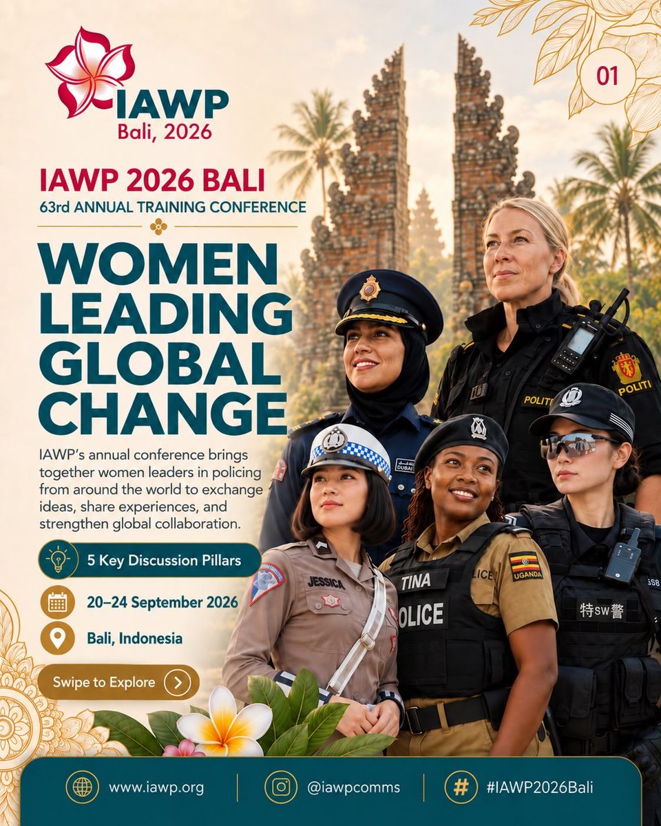 RadityaHilm4n's tweet photo. Bangga banget Bali dipilih jadi tuan rumah IAWP ke-63! Polwan dari seluruh dunia kumpul di Indonesia, ini bukti Polwan kita diakui dunia. Ayo Sukseskan Pelaksanaan Acara ! #IndonesiaIAWP63 https://t.co/EsKKpr1Qt1