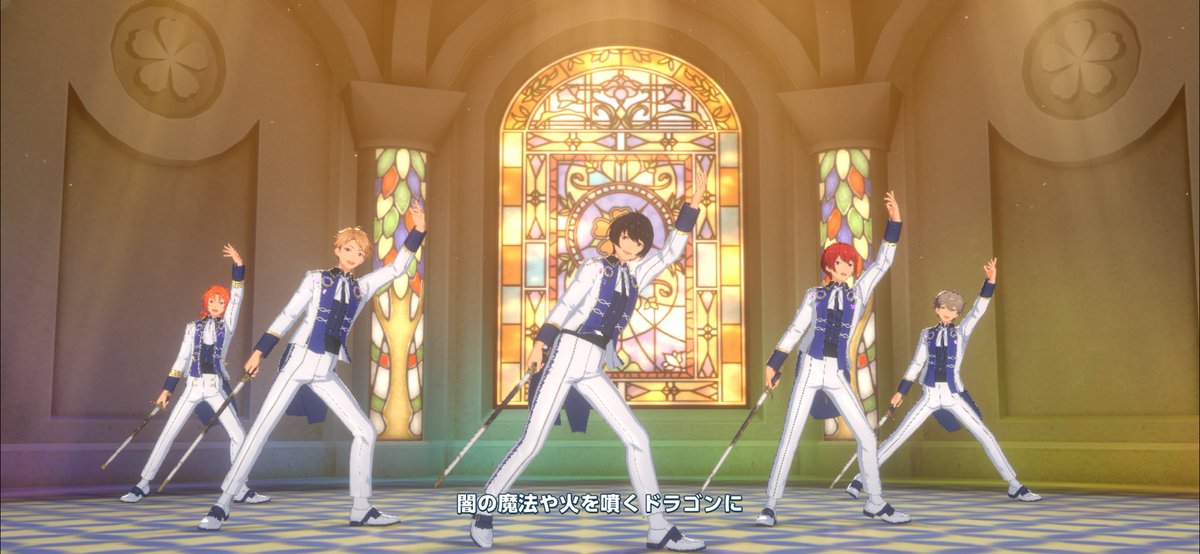 rockteihen_3's tweet photo. ｢お姫様!!!!!!｣のMV、あんスタの〝Little Romance〟ぽくて、Knightsなんて王道騎士アイドルだし、Knightsぽいってことはコンセプトにバッチリ合っているということで、完成度高いなぁと思った。
背景、こういう円形のホールにステンドグラスの窓(｢お姫様!!!!!!｣の方が窓の数は多い)があった。 https://t.co/nft9SvucJc