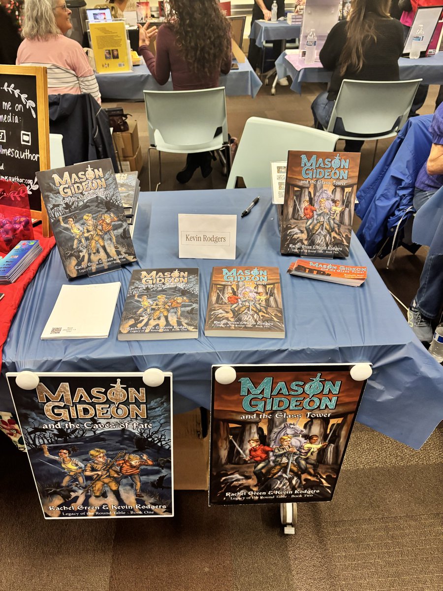KevinLRodgers4's tweet photo. Big thank you to the @Fountaindale Public Library for hosting the local author fair. I sold a few books and met some wonderful local authors like @addyholmesauth and more! 

Next stop…Peoria on the 26th! See you then! https://t.co/uSqT1OCDxD