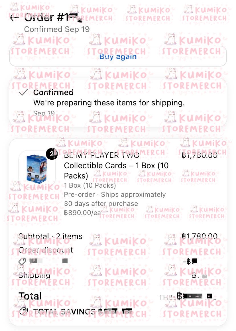 Kumiko_Store's tweet photo. ✅ PROOF CO WEB Funcinating ✅

🌸 BE MY PLAYER TWO Collectible Cards Random – 2 Box 

#ซอโซ่ล่ามธีร์ #BeMyPlayerTwo
#maxkybas #6CODE 
#maxky_rp #basjtr 
#Kumiko_StoreMerch_Review https://t.co/Bwragvuqz6
