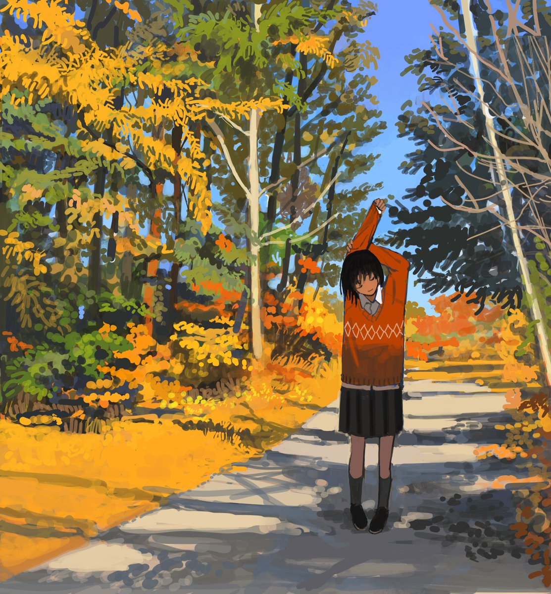 realyangtuo's tweet photo. 秋天🍂
#illustration‌‌ https://t.co/GpERmAs1G0
