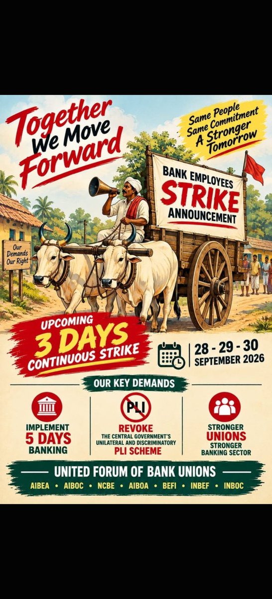 bhaskar_vibhute's tweet photo. #5DayBankingNow
#Implement5DayBanking 
#5daysweekendwithfairPLI

@PMOIndia @DFS_India @FinMinIndia @narendramodi @nsitharaman @nsitharamanoffc @CLCMOLE @LabourMinistry @RahulGandhi @BJP4India @INCIndia @PawarSpeaks @AamAadmiParty @ArvindKejriwal @RJDforIndia @samajwadiparty https://t.co/fAWpgNsFsD