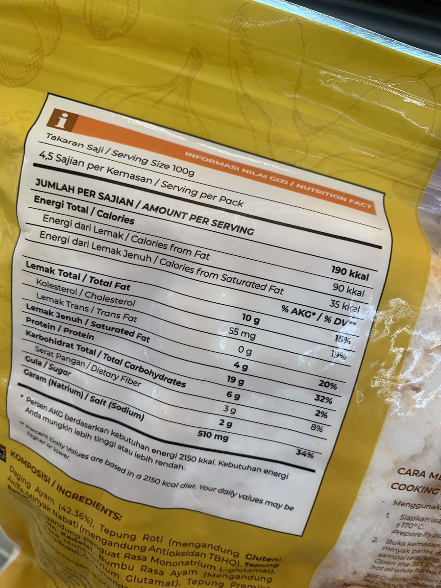 tinycrowthing's tweet photo. nyari nyari frozen food dan nemu ini yg paling low cal
cedea : 184c /100g
sprindo : 190c /100g https://t.co/BIDjkzY0Kw