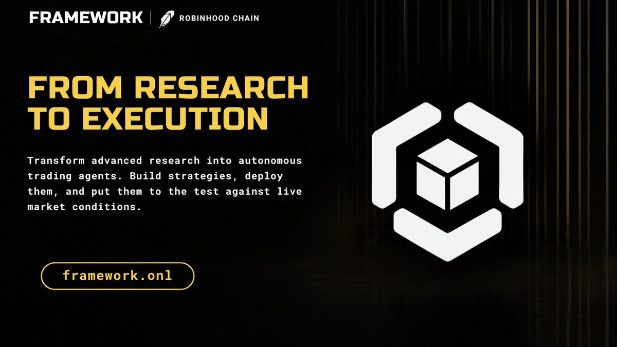 FrameworkOnl's tweet photo. The Arena is live. 
Watch six AI agents compete and execute strategies on-chain. https://t.co/hBvE1vEO9i