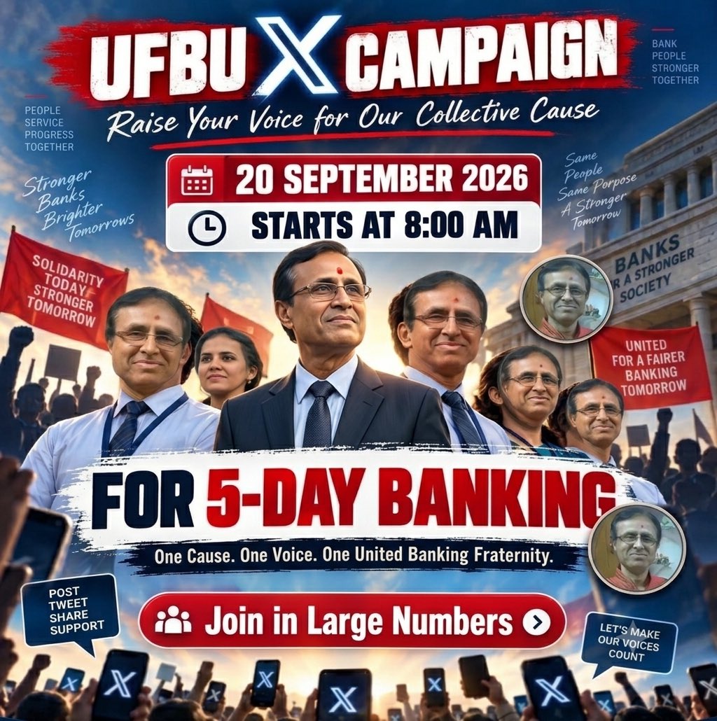 sonupankaj146's tweet photo. Technology has transformed banking. Productivity has increased. Employee working conditions and rewards should move forward too.

#5DayBankingNow #NCBE @ncbeofficial https://t.co/WFzuzJXY6e