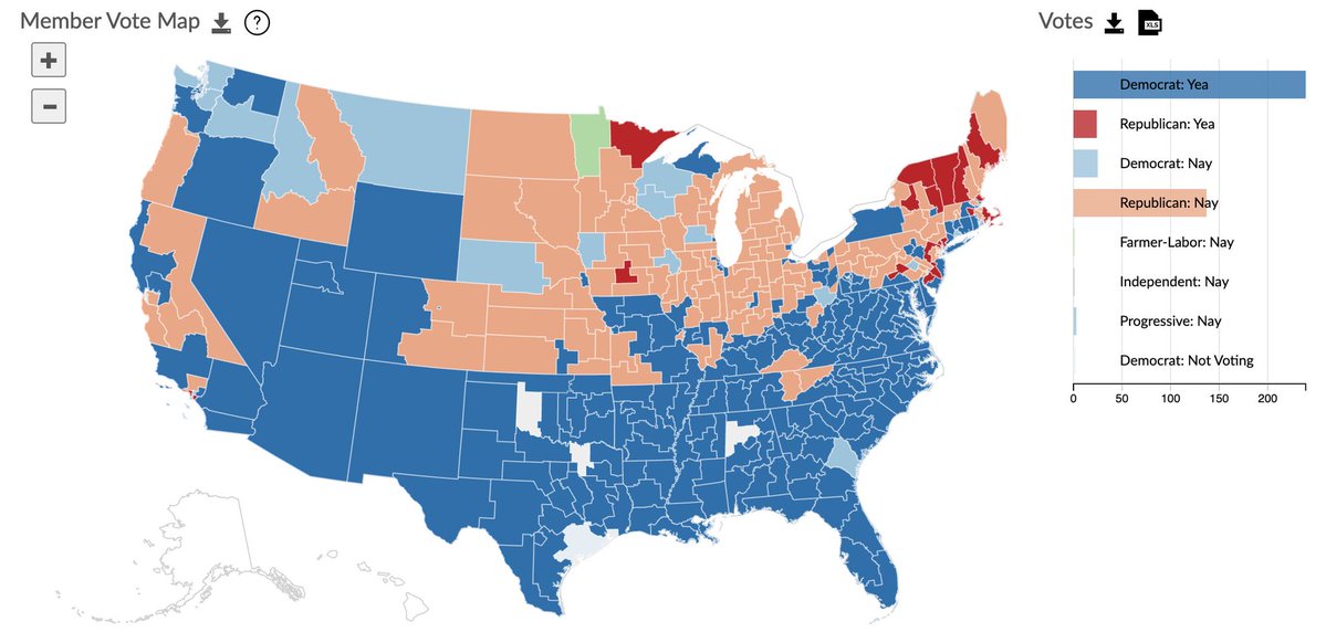 CanadaTrue0's tweet photo. @The_Clermontian Wasn’t too difficult for them back in the day.

(Lend lease act vote map) https://t.co/3uRxnP9YNl