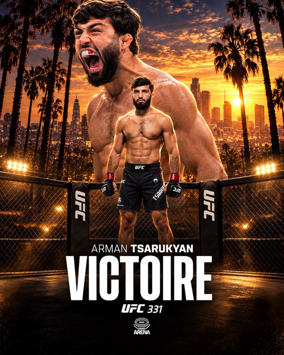 MMArena_'s tweet photo. 🚨🚨🚨🚨 ARMAN TSARUKYAN ETEINT RUFFY AU 1ER ROUND WOOOOOOW

VICTOIRE PAR KO ! #UFC331 https://t.co/ObKaRcdSO9