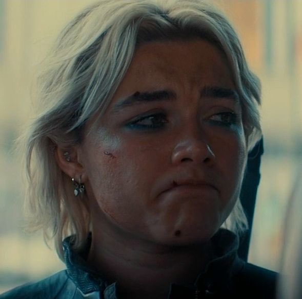 AvengerzWithAZ's tweet photo. Yelena Belova owns the ☹️ emoji unfortunately #GiveHerTraumaToAlexei https://t.co/ehobri0XBB