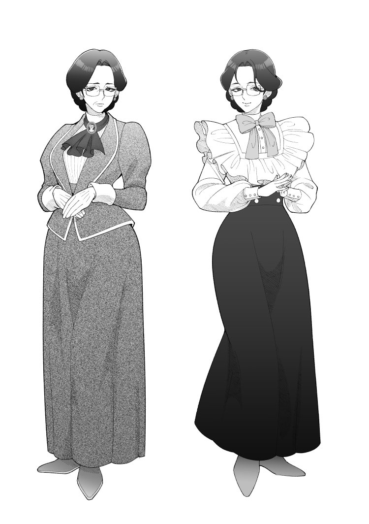 ukiwaltz's tweet photo. 家庭教師風の女性(オールド&amp;ヤング)
眼鏡ありもなしもどっちも良いかも https://t.co/JS1DYHwNby