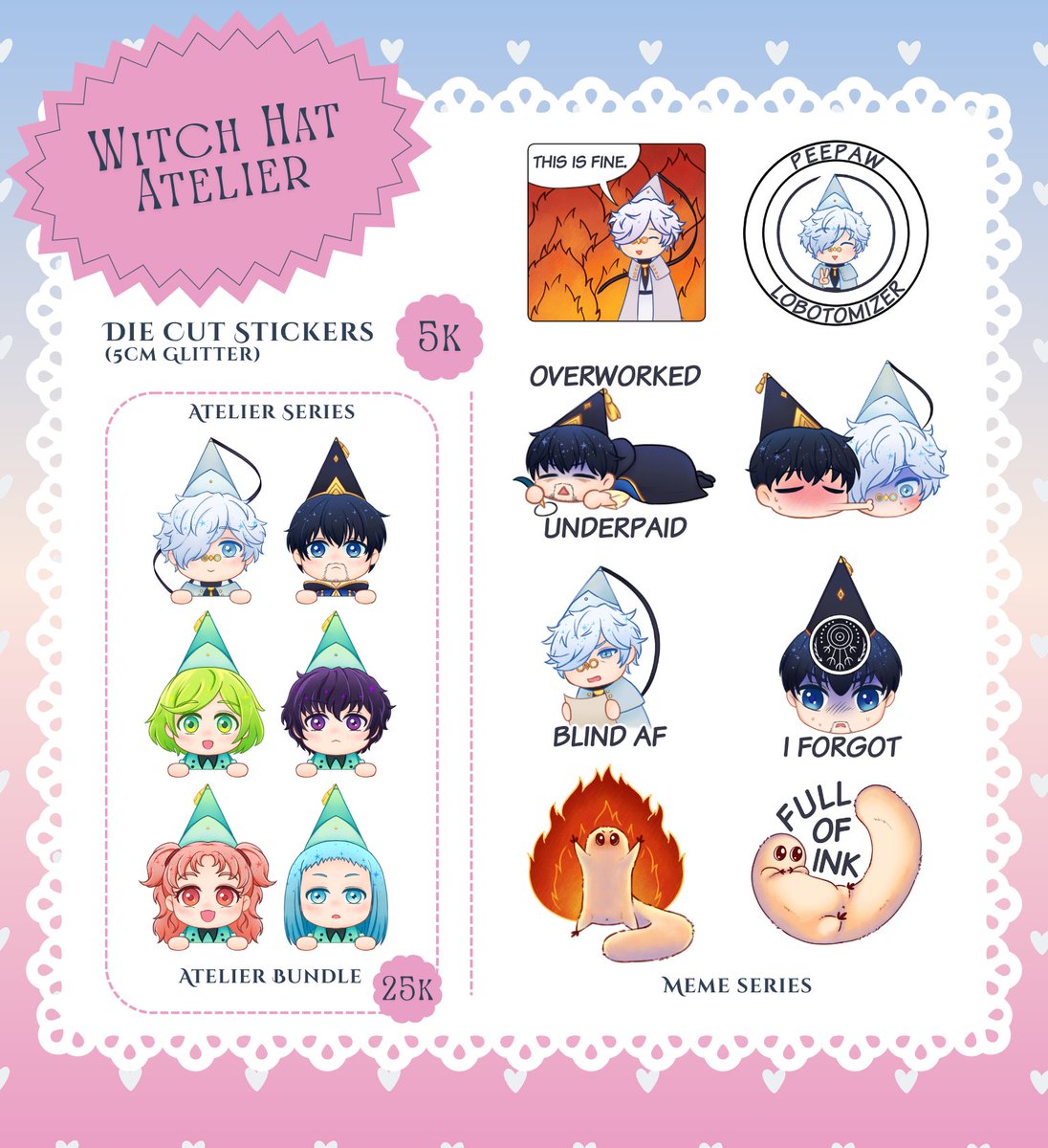 ms_wlll's tweet photo. [🔃&amp;💙are much appreciated!] 

My #CF23 catalogue is finally open!!
🗓️PO period 20-27 Sept 2026
🎁Pick-up only at Circle Warung Naon
📍Booth Number K-13AB
💝Fandom: Witch Hat Atelier
🔗https://t.co/2lKE12LvMD

#comifuro23 #cf23 #cf23catalogue #witchhatatelier #wha https://t.co/UcWhvCDHQy