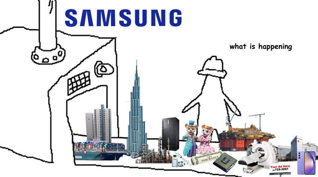 AmadholesLostre's tweet photo. @NoContextHumans Meanwhile, Samsung. https://t.co/Y9I4fM1BOQ