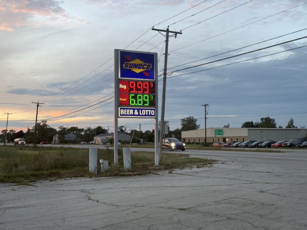 PollTracker2024's tweet photo. $10 gas spotted in rural Ohio

Photo credit: @RenzTom https://t.co/Qqj7Cnzuni