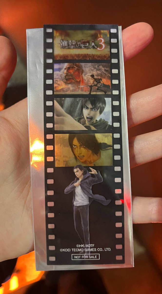 dreamgoon2's tweet photo. 【交換】進撃の巨人　東京ゲームショウ　試遊特典　クリアしおり

譲　エレン
求　ハンジ　or  リヴァイ　　

出先につきID省略すみません。
本日会場手渡し希望です。

大変難しいかと思いますがよろしくお願いします。 https://t.co/WxFO3nFhtg