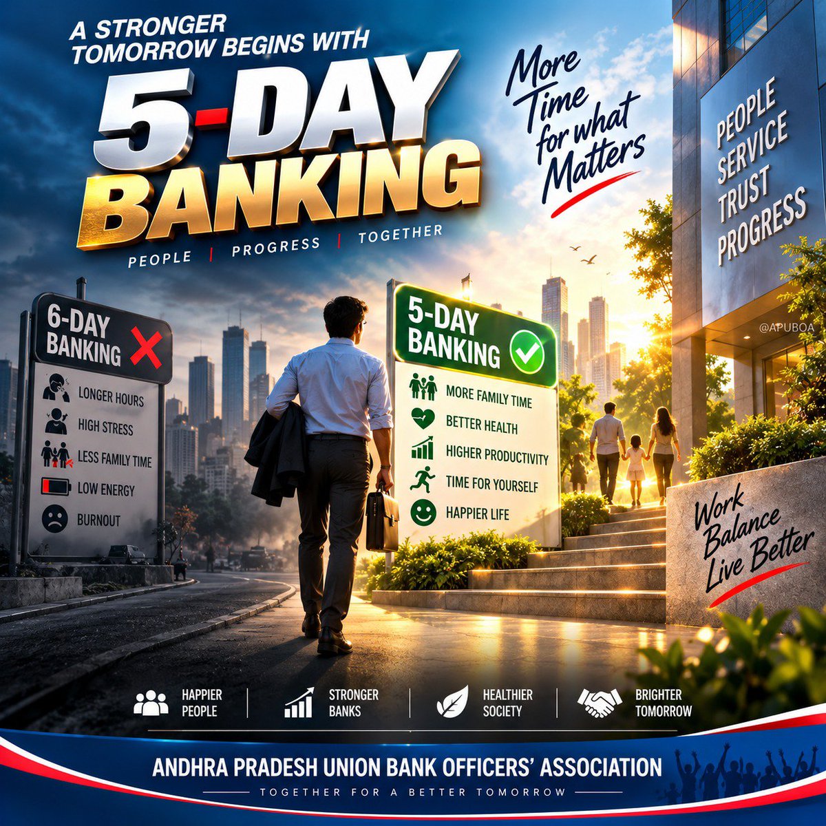 APUBOA's tweet photo. #5DayBankingNow #AIBOC @PMOIndia #APUBOA https://t.co/4QX43MlbSJ