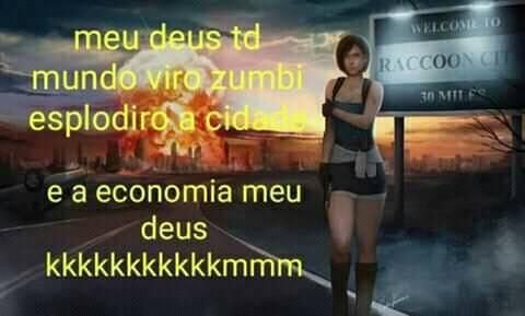 Acervoiht's tweet photo. meu deus td mundo viro zumbi esplodiro a cidade e a economia meu deus kkkkkkmmm https://t.co/izkjlp14ar