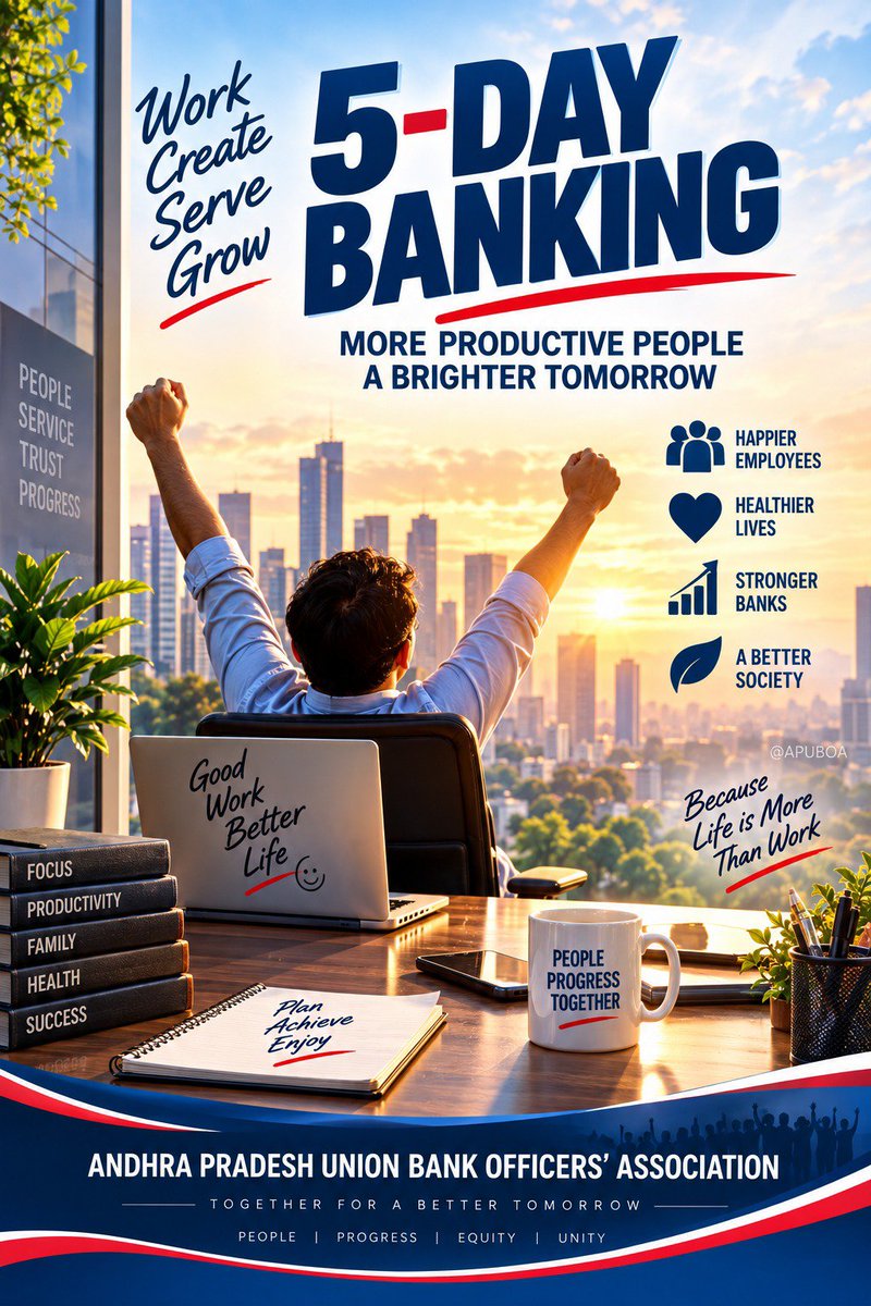 APUBOA's tweet photo. #5DayBankingNow #AIBOC @PMOIndia #APUBOA https://t.co/yyogcwZUu3