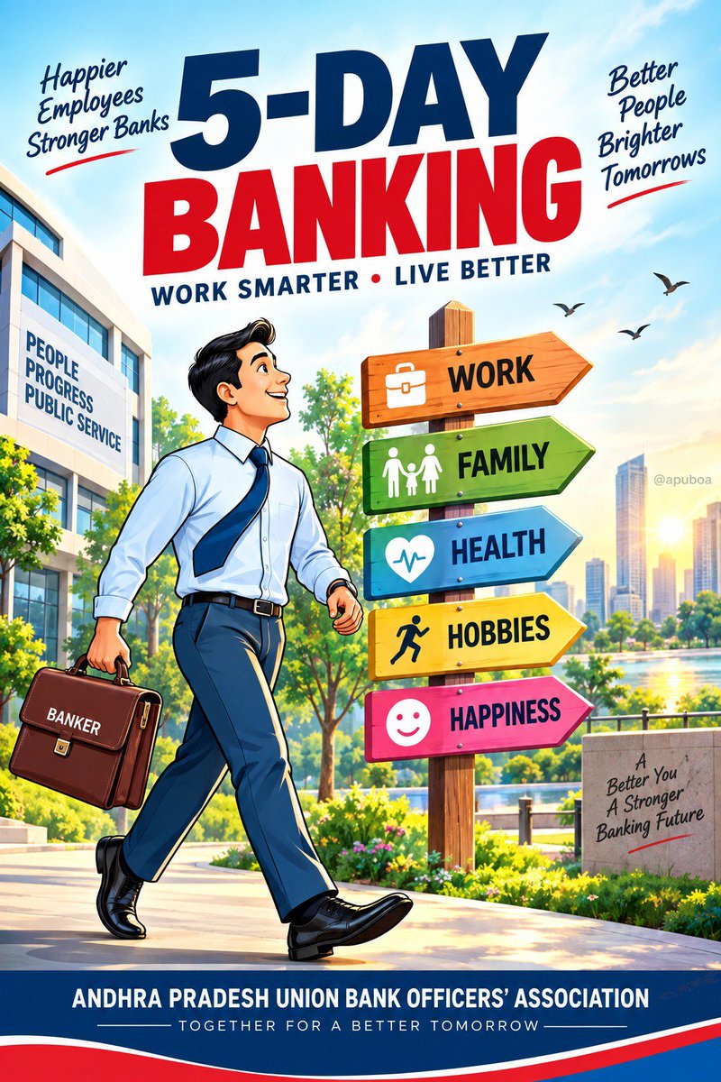 APUBOA's tweet photo. #5DayBankingNow #AIBOC @PMOIndia #APUBOA https://t.co/TDOcGbyoZQ