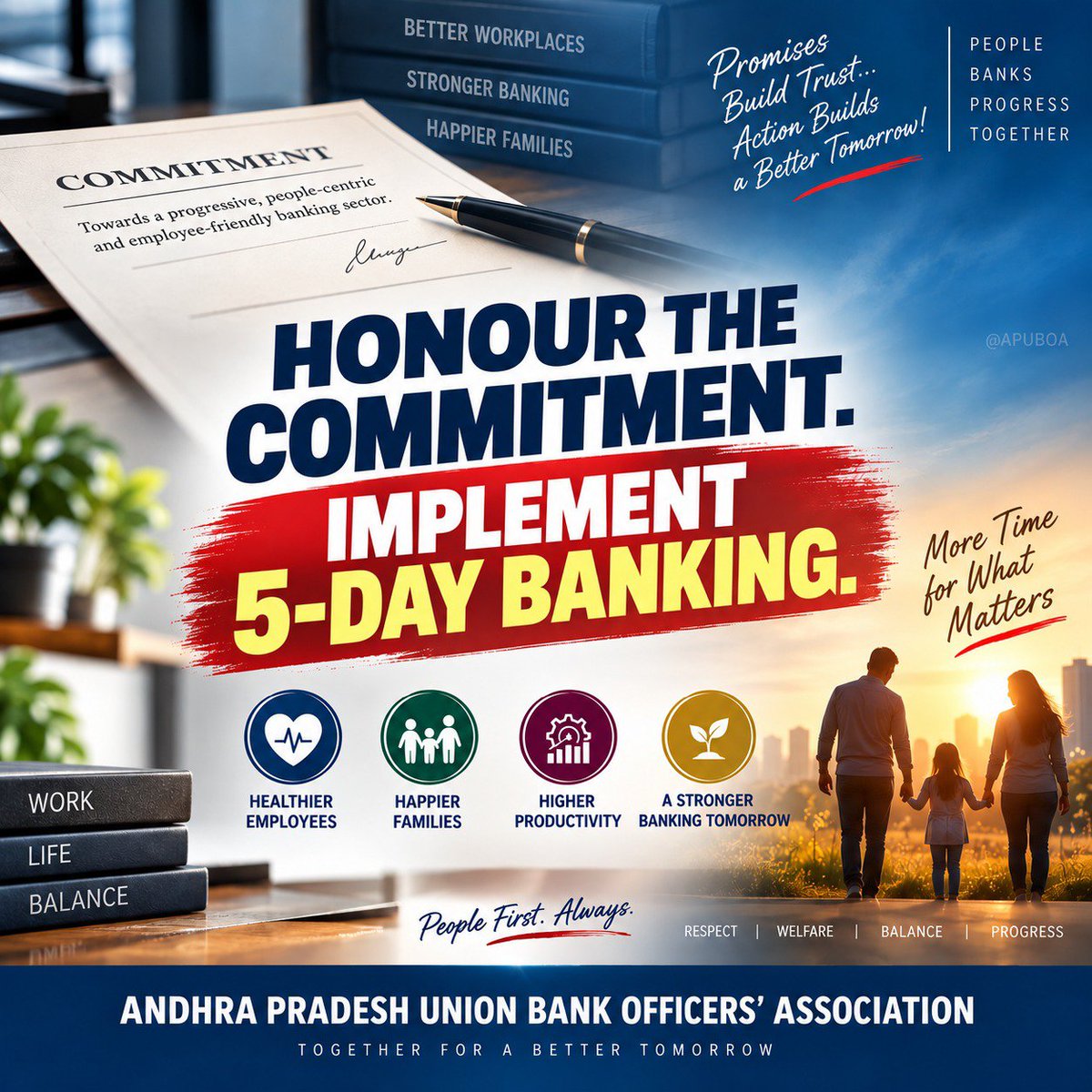 APUBOA's tweet photo. #5DayBankingNow #AIBOC @PMOIndia #APUBOA https://t.co/tnMKFtpLeZ