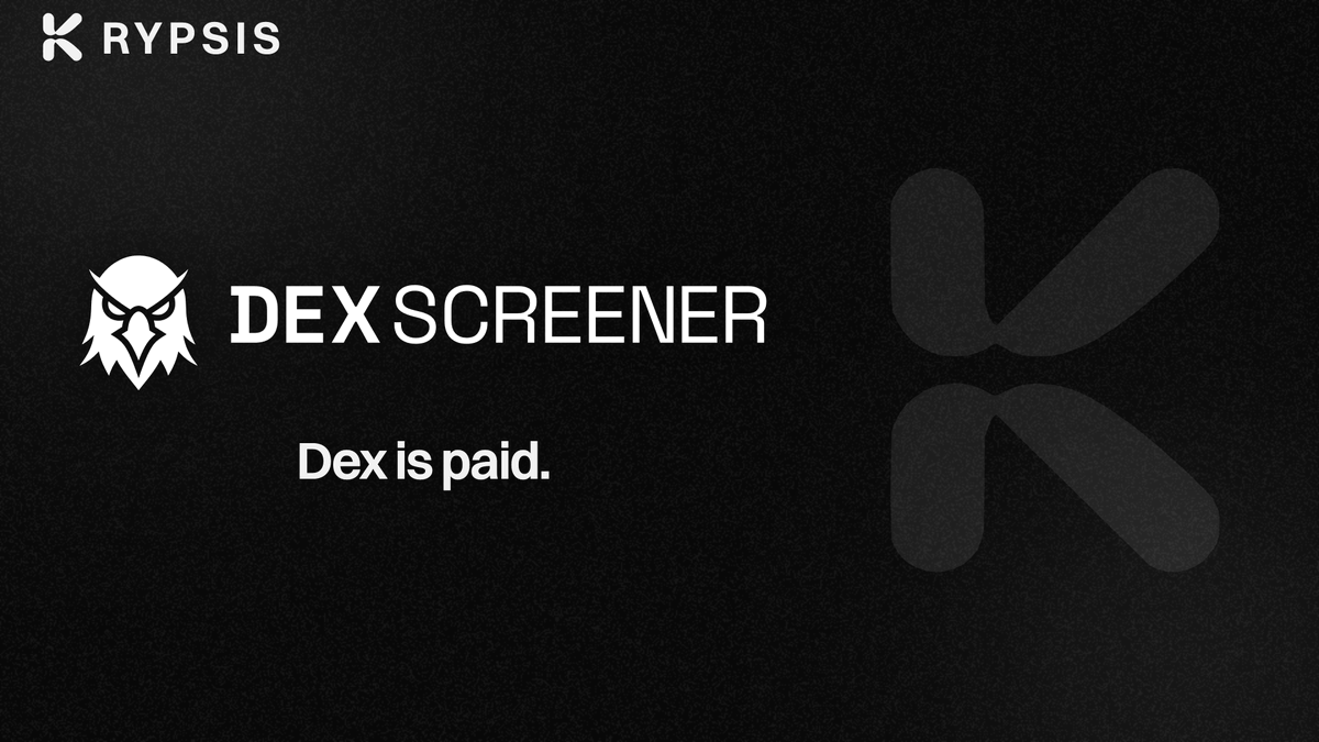 KrypsisNetwork's tweet photo. Krypsis Network is now verified on DexScreener.

Token ownership proven on chain. Website and socials attached to the listing.

The hood stays on! https://t.co/2mDTtgEG4Z