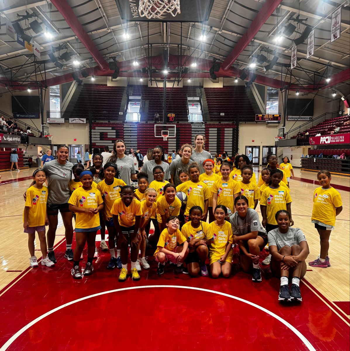 PennWBB's tweet photo. Philly Girls Got Game! 🏀💫

We had an awesome time at today’s Philly Girls Got Game Clinic, hosted by the @PhilaYouthSport!

Building confidence. Sharing the game. Growing the next generation of Philly hoopers. 🙌

#FightOnPenn #PhillyGirlsGotGame https://t.co/ofvA8qmEIJ