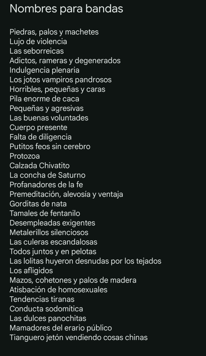 apoulain14's tweet photo. Actualización de la lista, tag urself 🚬 https://t.co/Oj4r0RYsyI