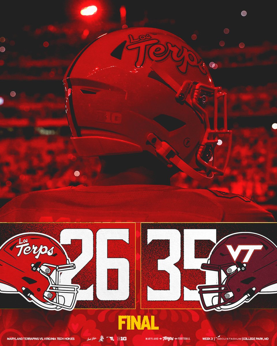 TerpsFootball's tweet photo. Final.
π° https://t.co/uxiXFRuOGo https://t.co/Dn76RE6CMX