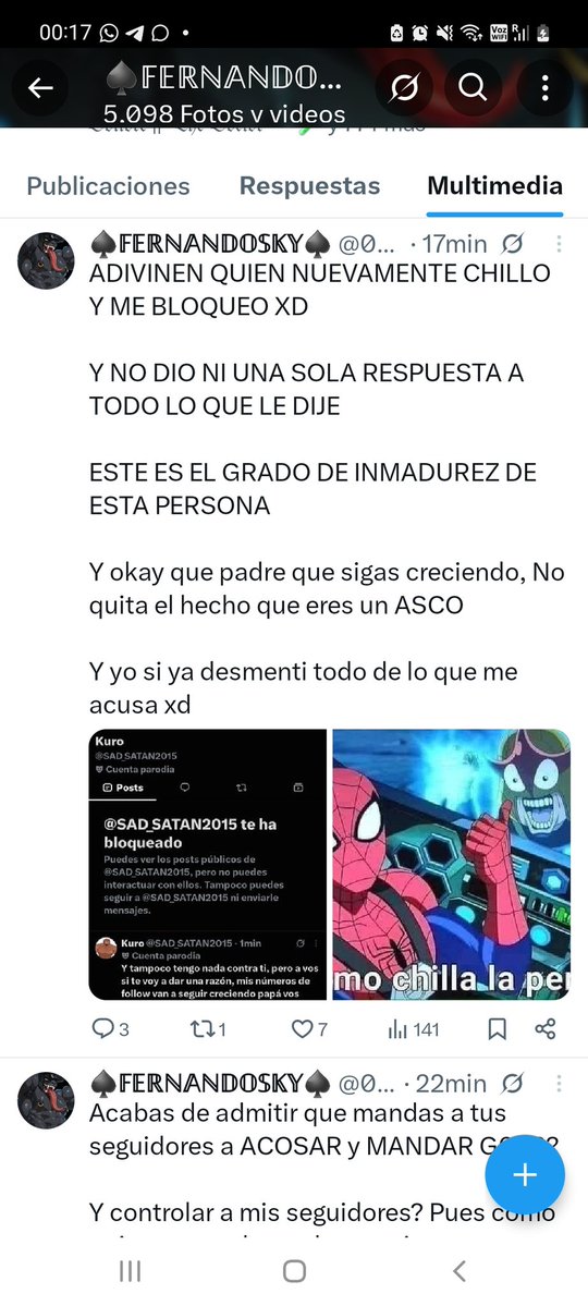 SAD_SATAN2015's tweet photo. Y seguii alimentándote de raiting, seguí nomás que te hace falta viejo aburrído, por todo vos también chillas tanto y no querés aceptar, andá a dormir mejor y déjame comer tranquilo 😂 https://t.co/KgkG124pzJ