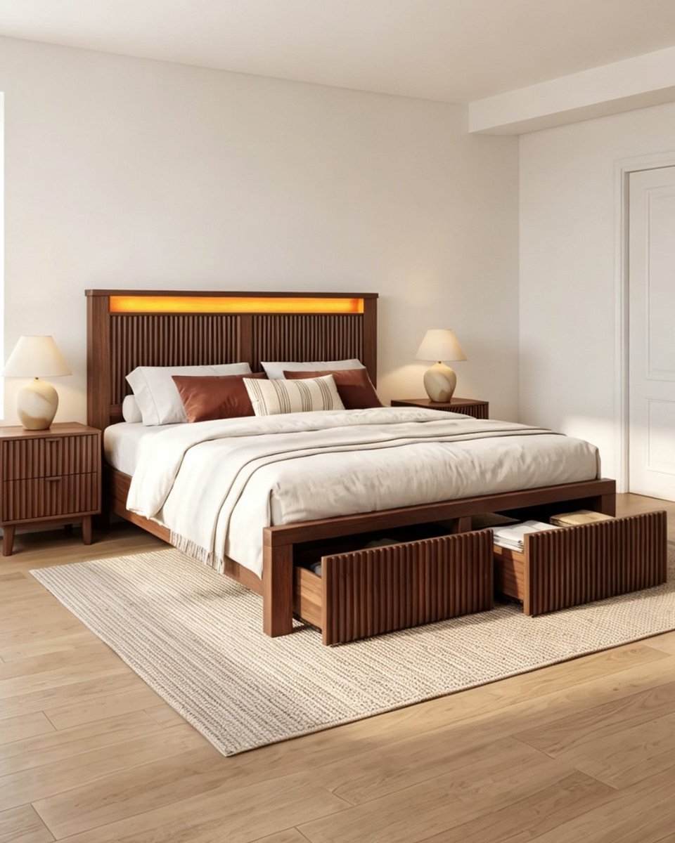 snhomee's tweet photo. Cozy autumn vibes!
Shop Your Tones๐
https://t.co/7aoZ2jtVib
Snhomee's walnut fluted bed with LED lights creates the perfect warm fall bedroom.
#snhomee #bedframe #storagebed #walnutbed #FallBedroom #AutumnVibes https://t.co/rQ8P7U1ZRP