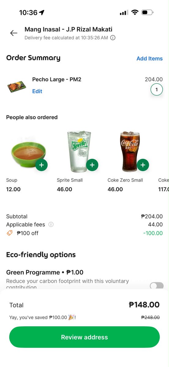 karrencris's tweet photo. Para sa mga bagong GrabFood users: may pa-₱100 OFF pala. Use NEWGRABFOOD on your first 4 orders, ₱199 minimum spend. Sharing lang! https://t.co/rdKQPEptv8