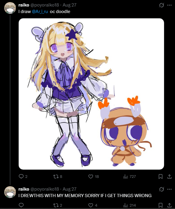 vegykyp's tweet photo. @mennheramen_ Also, their art styles are basically identical... The similarities between Poyoraiko’s art and Fractal’s art are honestly pretty noticeable. It really seems like Poyoraiko didn’t do a very good job of trying to make Fractal look like a completely different person. https://t.co/FHq2DPvRqX