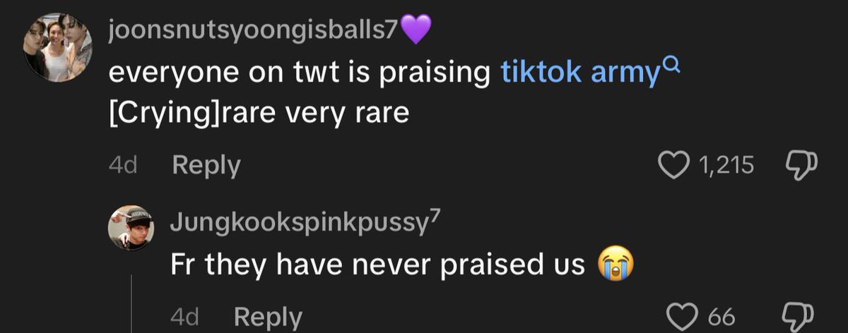 kookrirang's tweet photo. Omg we are like their Sunbaenims 💜 https://t.co/gInoLI25hF
