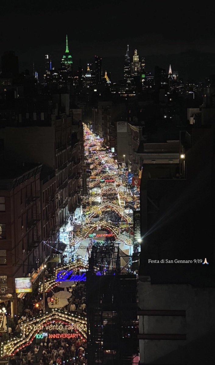 TheIACRL's tweet photo. San Gennaro 2026 is fully underway. 

NOBODY on earth does it like Italian Americans.

100 years strong! https://t.co/EZVk3PZJzb
