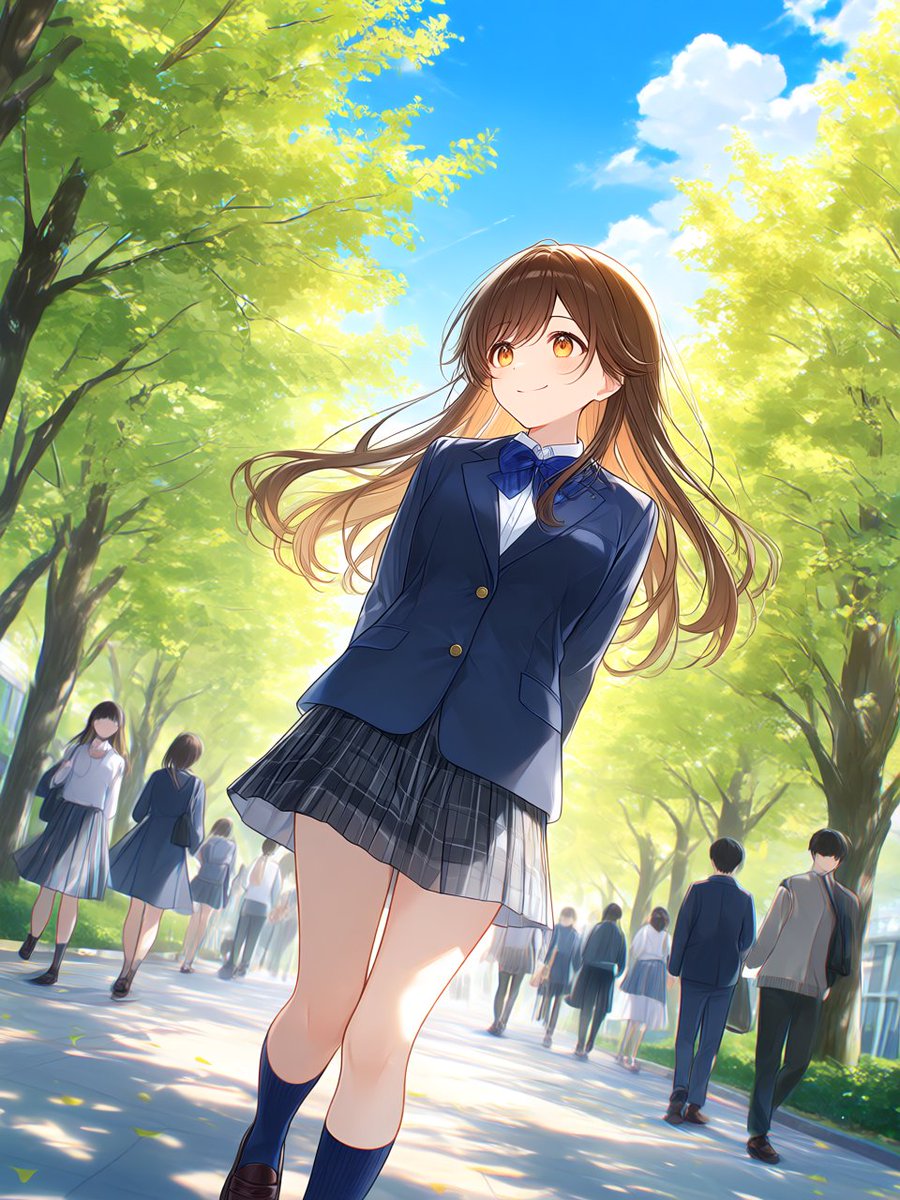 asami_s2016's tweet photo. #うちの子学生服 参加します♪

再び冬服に袖通した、このみちゃん。
人生で未到達な、私服の大学生は羨ましいながらも、今の高校のブレザーも良くて着ていられるのは、高校もそれなりに充実しているという意味ですよね。
#pixai https://t.co/Cu4VQj3Akl
