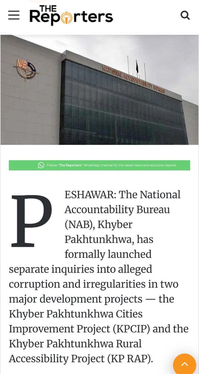 TVision97615's tweet photo. 97 ارب میں سے 32 ارب کا ڈاکہ
خیبر پختونخوا کے ترقیاتی منصوبے میں ایک تہائی بجٹ کی کرپشن محض غفلت نہیں، منظم لوٹ مار ہے۔ زمین پر کام صفر، مگر افسران اور پسندیدہ ٹھیکیداروں کو اربوں کے ایڈوانس جاری۔ نیب کی طلبی ثابت کرتی ہے کہ یہ عوامی فنڈز پر سوچا سمجھا معاشی ڈاکہ ہے۔ https://t.co/wS4cfcYSKW