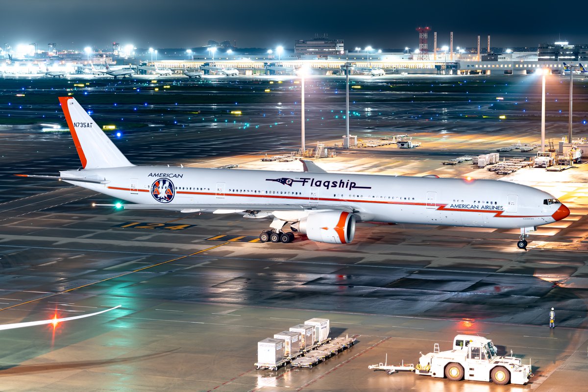 Torajima333's tweet photo. 2026/09/20
HND/RJTT
Boeing 777-323(ER)  N735AT
(Flagship Retro Livery)
American Airlines  AA9604

spot110使用に感謝 https://t.co/n4PtxnVCxQ