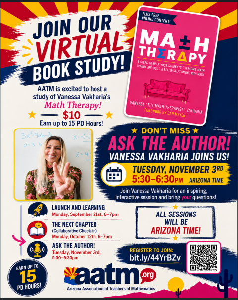 aatm_az's tweet photo. The $10 for this is well worth it. If you have ever had kids immediately going into fight, flight, freeze, or fawn when they enter math class, this book study will help you figure out why and what you can do about it. Tag someone to invite them to join. https://t.co/L1xZcjHiC1