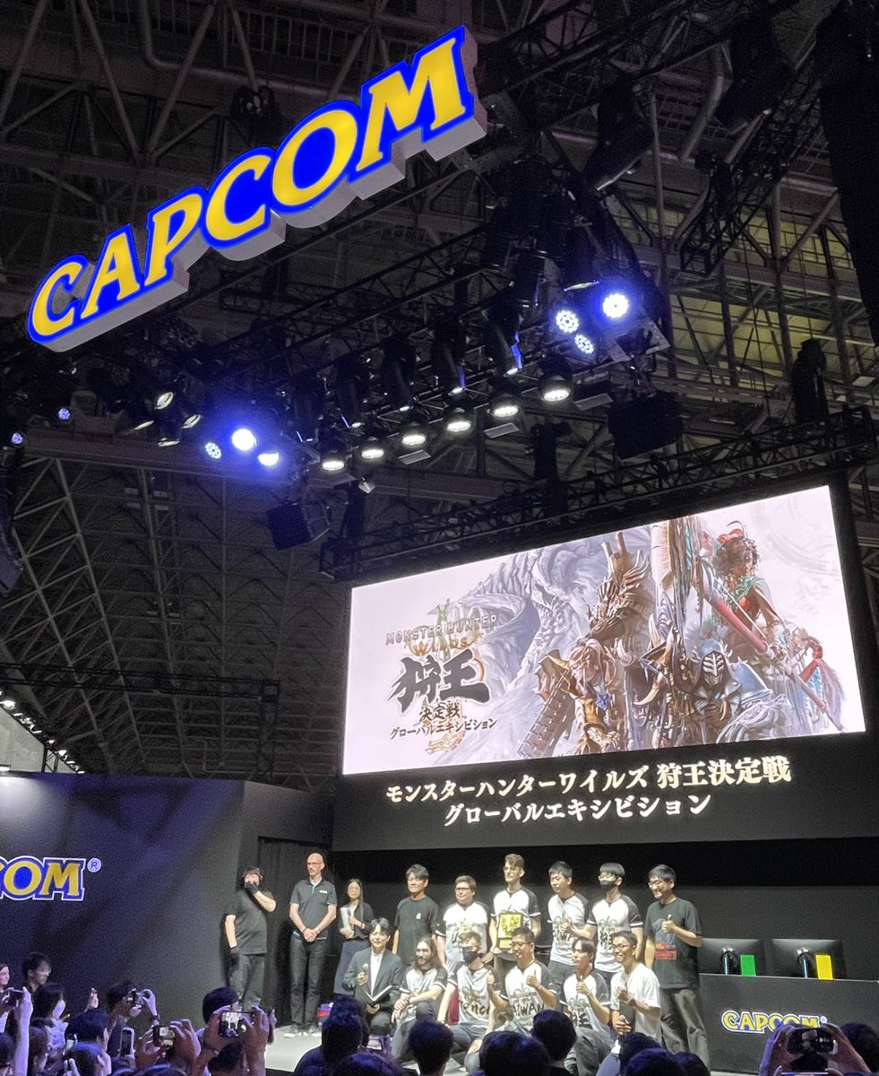 monsterhunter's tweet photo. Congratulations to our Monster Hunter Wilds Championship - Global Exhibition champions, Team France @arismh10 and @vycery! Thank you to all the teams everyone that watched! https://t.co/ZiitwROCwA