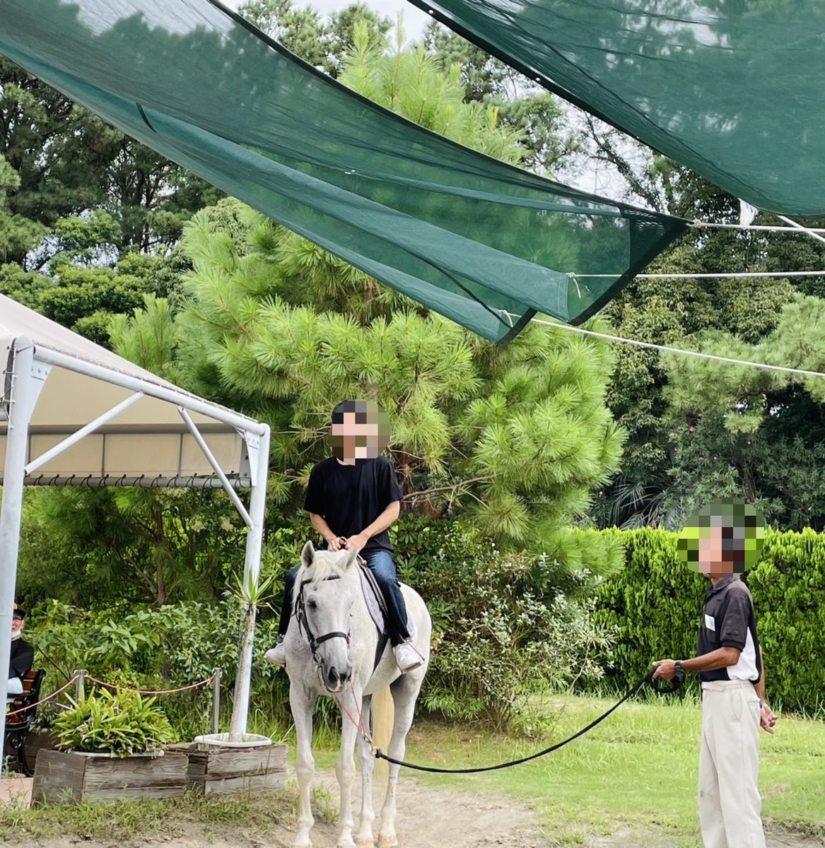 nappy_ske's tweet photo. 初めての乗馬🐎
これで時速60キロで走る仕事してる人は頭がおかしいなと思いました https://t.co/CFHVbMJovO