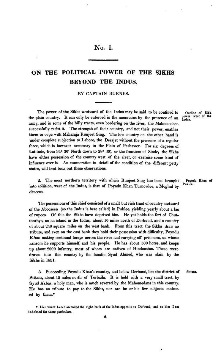Rustum_0's tweet photo. Painda Khan Tanoli stands out as the most successful lord in resisting Sikhs in the Indus valley.

He commanded 500 horse and 2,000 infantry, most of whom were Hindustani Muslims.

This is probably why Painda's small force was so effective. By then, European-style military discipline and training had become somewhat accessible in parts of Hindustan, particularly Awadh, which supplied nearly half of the Bengal EIC Army's recruits.

Many freebooters sought to emulate this model, so it is quite possible that some of these Hindustanis were likewise trained along European lines, albiet to varying degrees.

While other Pashtun and Punjabi lords still fielded relatively old-school rabble, Painda Khan commanded a comparatively elite force, capable of at least a stand before a formidable Sikh force.