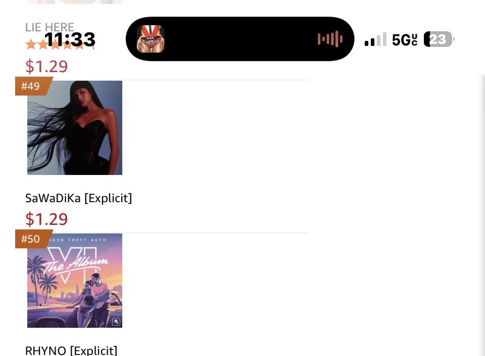 godislaIisa's tweet photo. “SaWaDiKa” by Lisa rises 41 spots from #90 to #49 on Amazon U.S. New Releases, 16 days after its release! 🇺🇸📈 https://t.co/9RhgbxCvEi