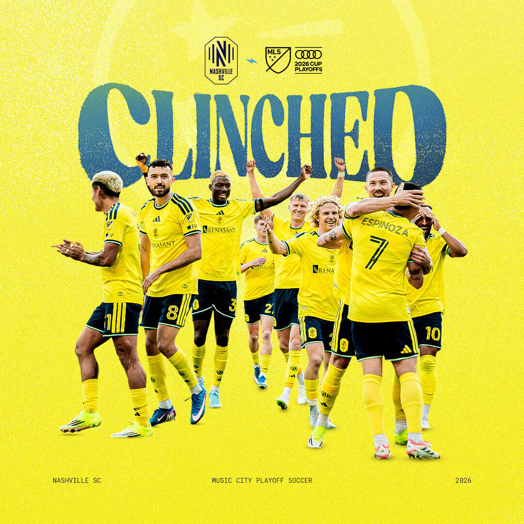 NashvilleSC's tweet photo. DID SOMEONE SAY... PLAYOFFS? https://t.co/stpaVipjlK