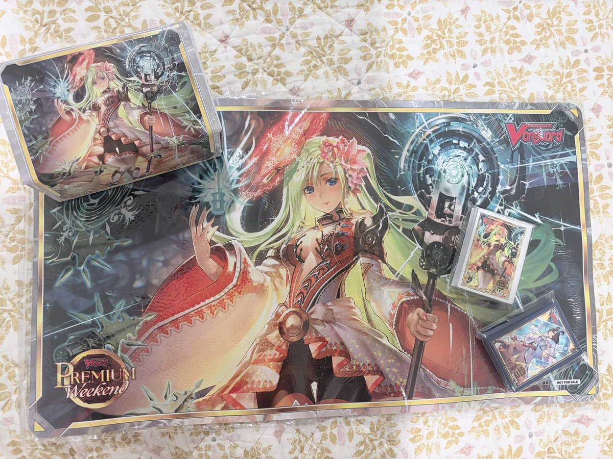 writtenwynn's tweet photo. Lost all my games today but I got my wife mat and sleeves and that’s all that matters ☺️ https://t.co/lpv6y7yg5I