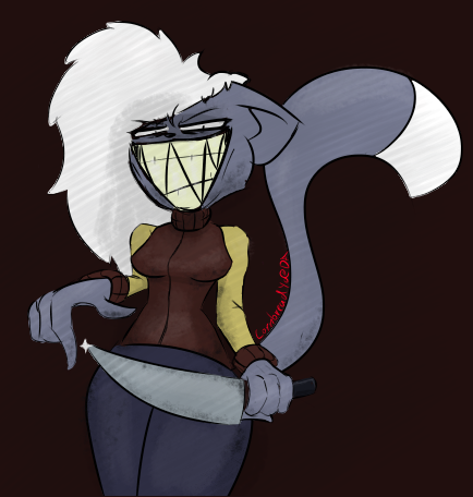 CornbreadYo's tweet photo. Quick evil doodle after being away! I've been super busy these past couple months but really want to show something, so I give you this doodle I've drawn tonight! ^v^ #furry #digitalart #furryart https://t.co/4rW1UPskfq