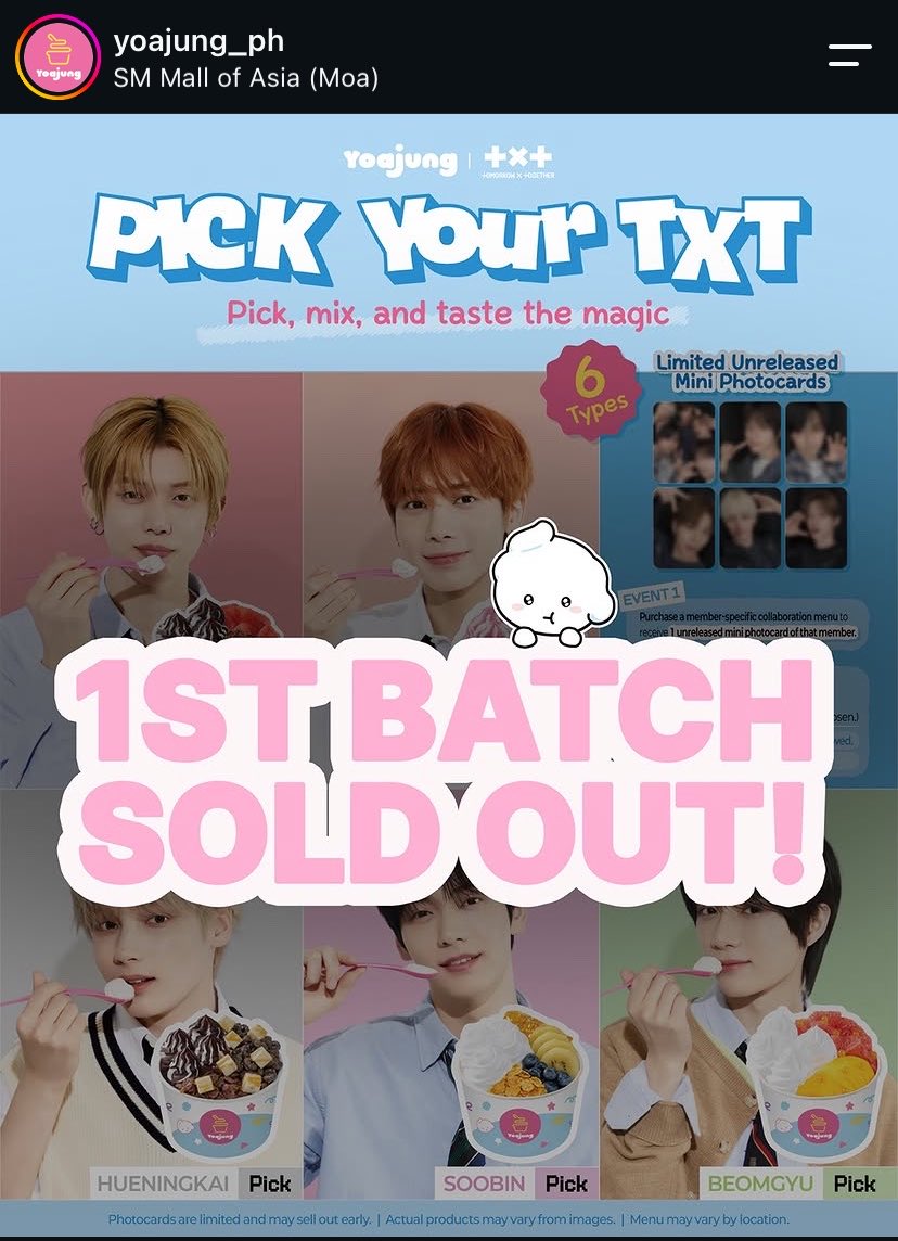 MOAbuhayAcademy's tweet photo. GOOD NEWS: WE SOLD OUT THE TXT PICK PHOTOCARDS 🎉

GREAT NEWS: THEY WILL RESTOCK 👏

The power of PH MOAs 🔥 Iba talaga kayoooo! #MOAjungInPH https://t.co/tIHXBFTeXM